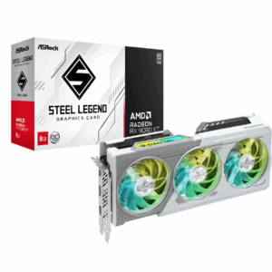 PLACA DE VIDEO ASROCK RX9060XT 8GB OC STEEL LEGEND WHITE